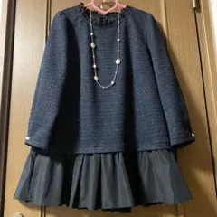 新品未使用タグ付♡tobechic大きいサイズ44♥︎チュニック 美品！今季物♥︎新作tobechic大きいサイズ44♥︎mixツィード
