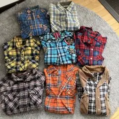 ネルシャツ ８点セット　アメカジ　サーフ系　古着