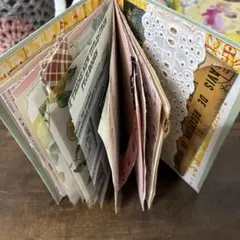 おすそ分けファイル コラージュ 雑記帳 ソーイング ジャンクジャーナル