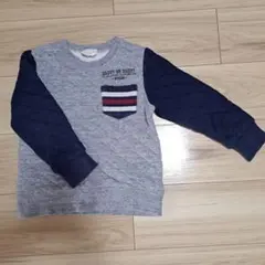 DADDY OH DADDY トレーナー　110 　ネイビー　グレー