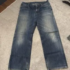 EDWINダークブルーデニムパンツ