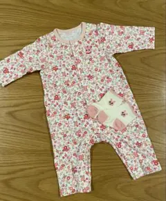 ミキハウス　ホットビスケッツ　花柄ボディオール60 70 美品　靴下セット