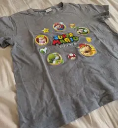 スーパーマリオ Tシャツ グレー バンダイ