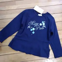 mezzo piano ネイビー 長袖カットソー 110