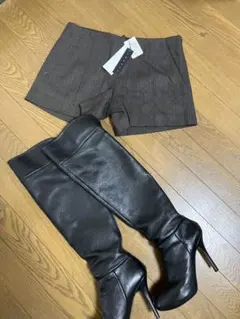 ♡theory新品タグつきウール地ショートパンツ