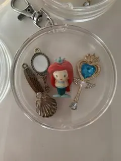 アリエル　ガチャ詰め風ポーチ　ミニフィギュア　ディズニー