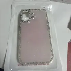 iPhone16 ラメ入りピンクiPhoneケース