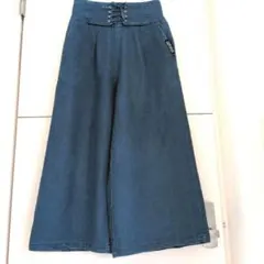 Lovetoxic デニムワイドパンツ レースアップ 160 ラブトキ長ズボンのサムネイル