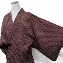 麻の葉模様　麻の葉　絞り　道中着　着物　072t