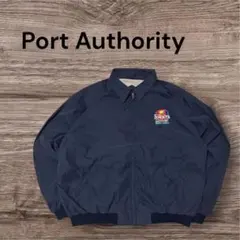 90s企業ロゴFolgers刺繍スイングトップXL紺Port Authority