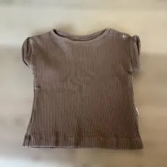 poodle organicブラウンTシャツ