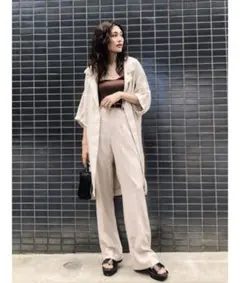 CENTER PRESS FLARE パンツ moussy センター フレアのサムネイル