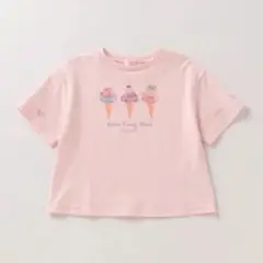 アイスクリームプリントTシャツ ピンク