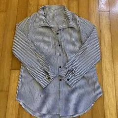ストライプシャツ　Mサイズ　レディース