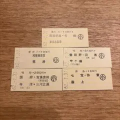 【名鉄　岐阜市内・田神線（廃線）】使用済硬券乗車券　羽島→長良北町、忠節等 名鉄 岐阜市内・田神線（廃線）】使用済硬券乗車券 羽島→長良北町