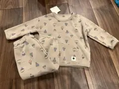 裏起毛セットアップ、上下セット(90cm)