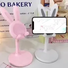 【新品/未使用】スマホスタンド♡ピンクうさぎ