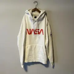 Mark Gonzales NASA XL ホワイト パーカー