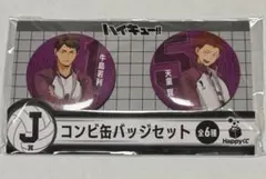 ハッピーくじ ハイキュー!! J賞　コンビ缶バッジセット　牛島•天童