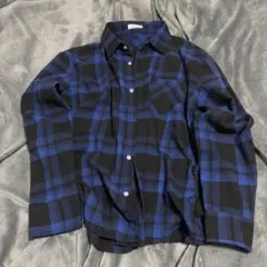 ブルー ネルシャツ