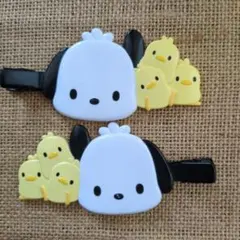 ポチャッコ　前髪クリップ　2個セット