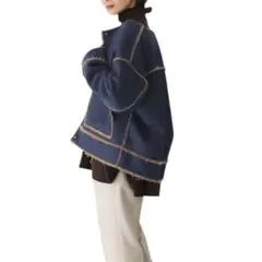 KBF デニムボアショートジャケット インディゴ 美品