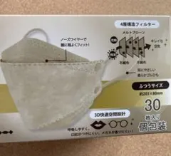 Color MASK 不織布　4層構造3D立体　マスク　30枚　個包装