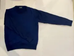 【週末限定価格】Men's Bigi ニット　格子柄　ネイビー