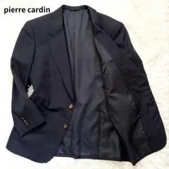 【美品】 ピエールカルダン テーラードジャケット　日本製 紺ブレ 金ボタン 通勤