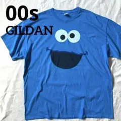 Y2K GILDAN セサミストリート Tシャツ クッキーモンスター キャラ