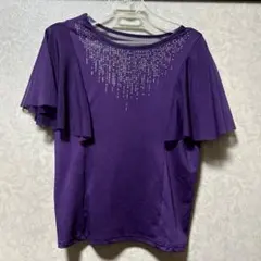 未使用値下げ　ダンス　ステージ　トップス　紫のサムネイル