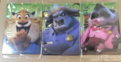 ズートピア メタリックカード 3枚セット クロウハウザー ボゴ Mr.BIG3枚