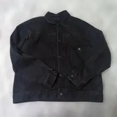 デニムジャケット　ユニクロ 1stタイプ L ダークグレー　ブラック