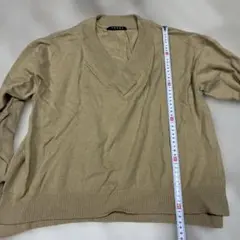 INGNI ベージュ Vネック 長袖ニット
