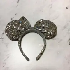 ディズニー カチューシャ スパンコール シルバー
