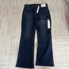 UNIQLO レギュラーフィットブーツカットデニム 28