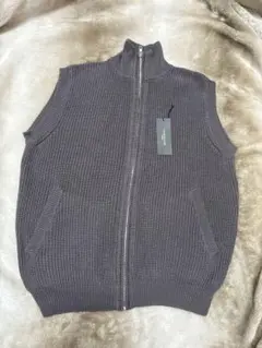 LOUIS CHAVLON メンズ　グレー ニットベスト　Mサイズ
