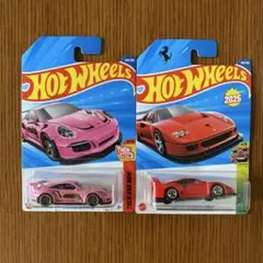 Hot Wheels 2025 ポルシェ911&フェラーリF40 2台セット