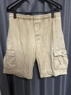 【STUSSY】 90s 00s カーゴ ショートパンツ ベージュ 紺タグのサムネイル