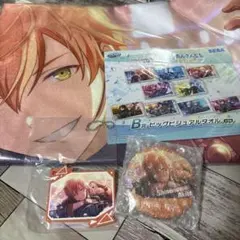 プロセカ　あんスタ　セガラッキーくじ　東雲彰人　ビジュアルタオル　缶ミラー