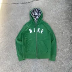 90s 00s nike ジップパーカー スウェット 緑グリーン 古着 y2k