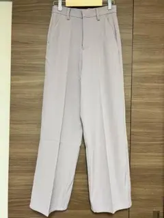 【新品】GRL グレイル　センタープレスストレートパンツ　グレージュ　ai07