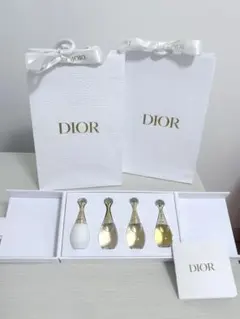 Dior ジャドール ミニ香水4点セット（➕ショッパー＆リボン2セット）