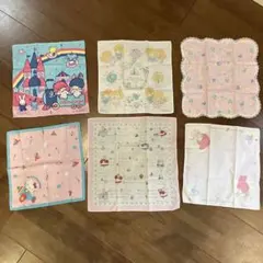 昭和レトロ　サンリオ　ハンカチ　６枚セット