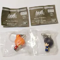 銀魂 めじるしアクセサリー 志村新八 神楽 ガチャ 2個セット