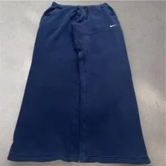 00s NIKE バギースウェットパンツ ネイビー ワイドレグ Y2K