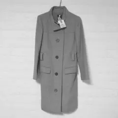 定価46,000円 グレー ロングコート ベルト付き