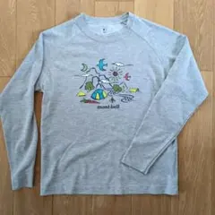 mont-bell キッズ長袖Tシャツ 150サイズ グレー
