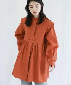 セレクトモカ　オレンジブラウス　お値下げ中のサムネイル