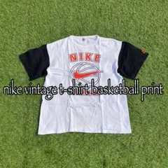 nike 90s 00s ナイキ　ロゴ刺繍　プリント　Tシャツ　バスケットボール